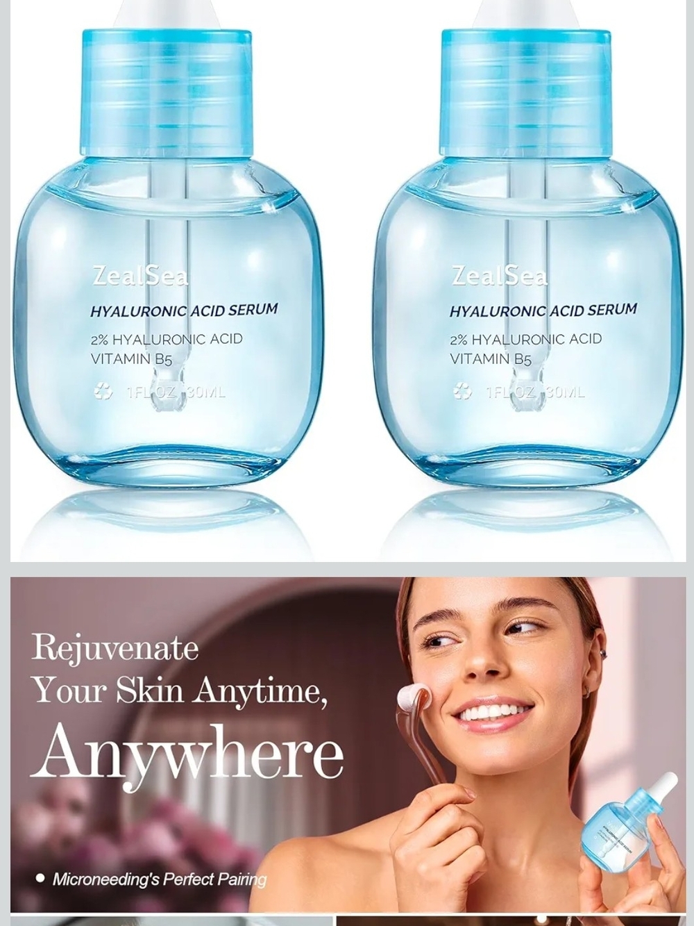 Hydrating Hyaluronic Acid Serum — Blue Moisture Boost